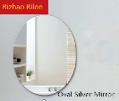 Round Silver Mirror